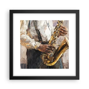 Plagát v čiernom ráme - Čas na sólovú hru - 30x30 cm