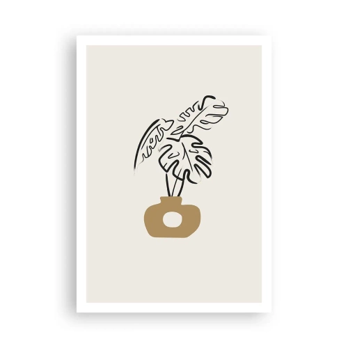 Plagát - Monstera – ozdoba pre domácnosť - 70x100 cm