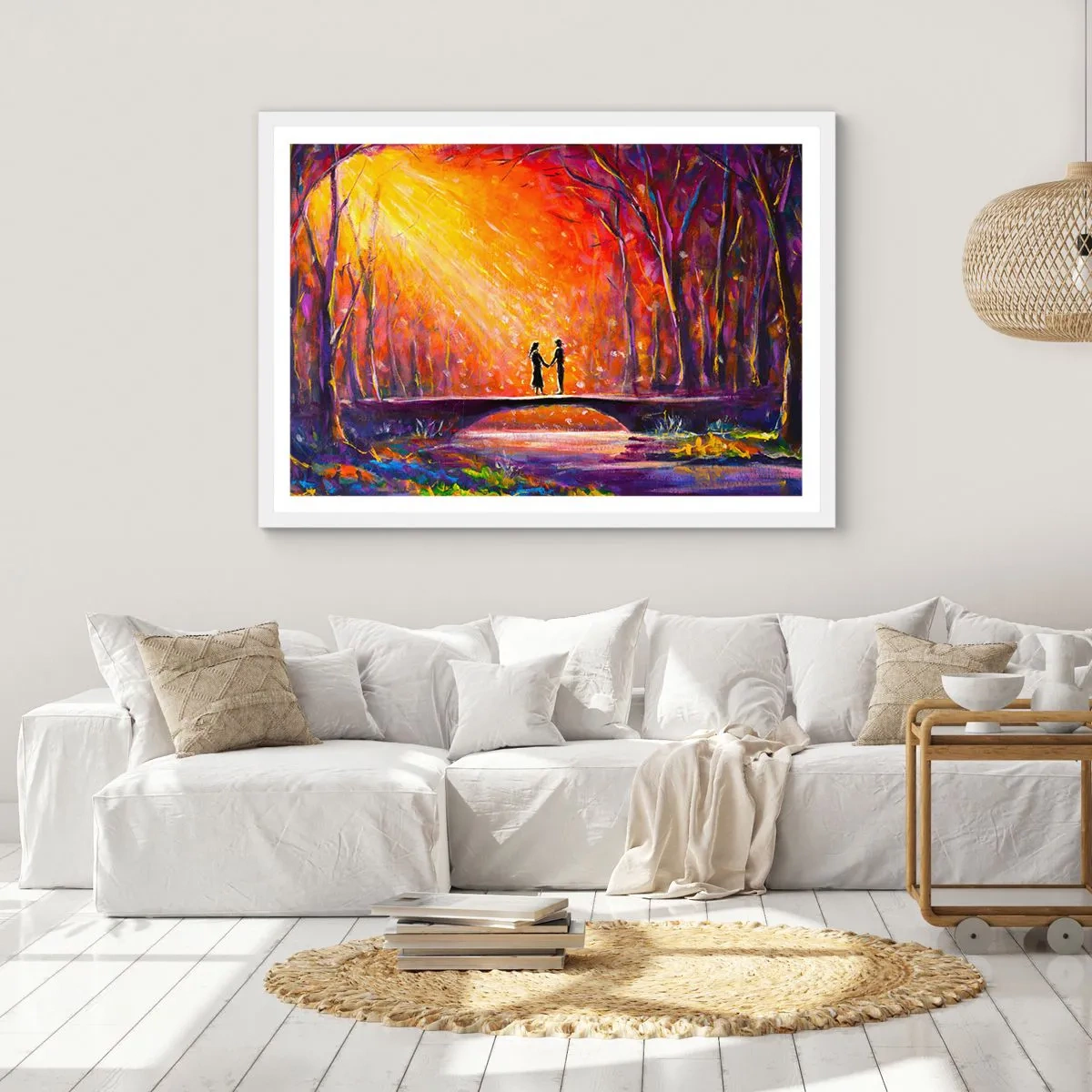 Plagát v bielom ráme - Nebo ich tiež miluje - 40x30 cm