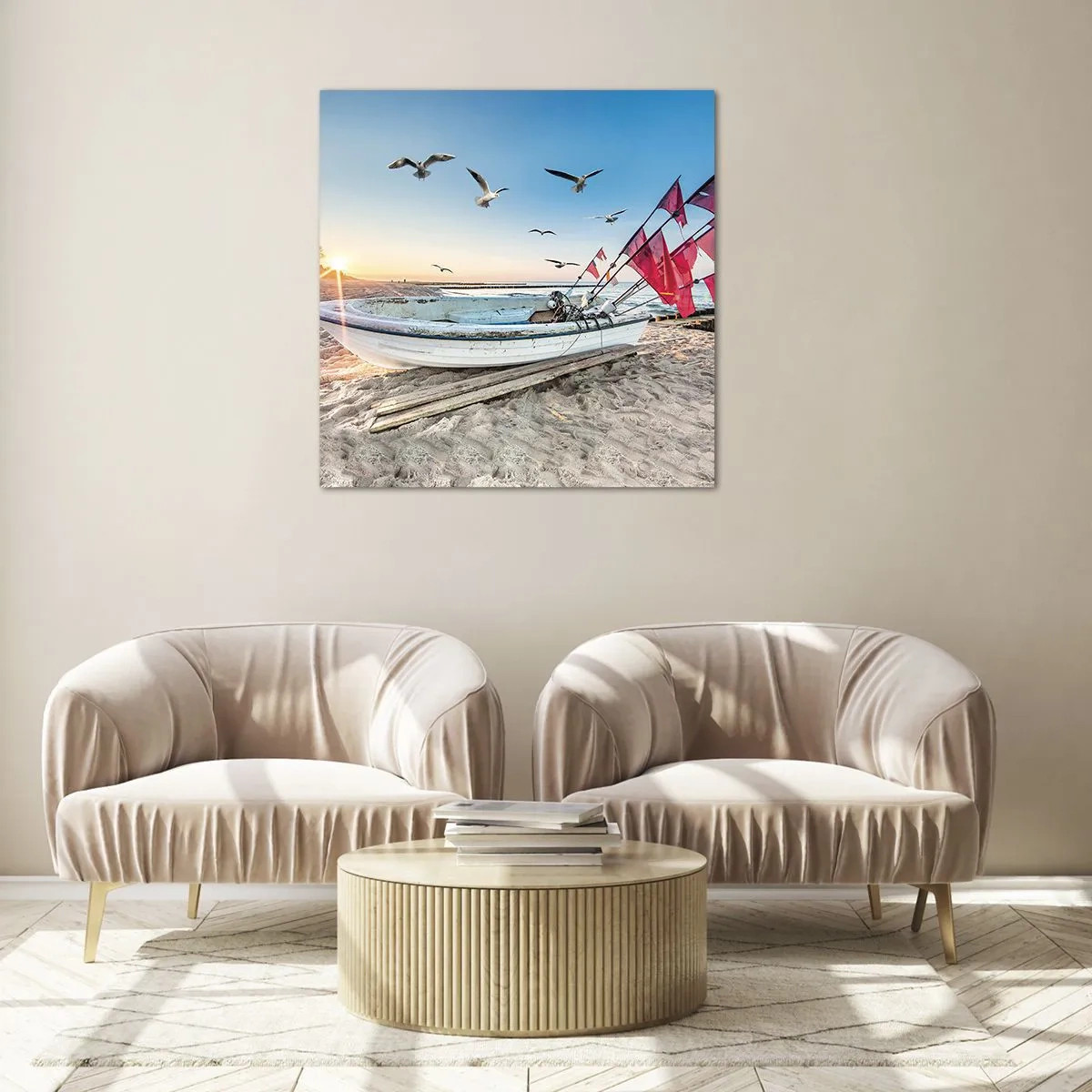 Obraz na skle - Zaslúžená prestávka - 60x60 cm