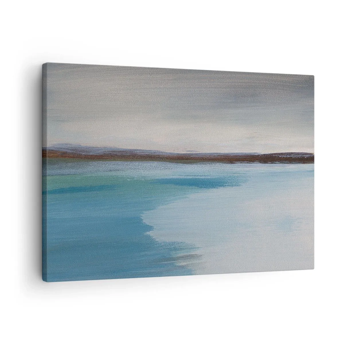 Obraz na plátne - Minimalistická krajina s vodoryskou a horizontom - 70x50cm - Horizontálna krajina - Moderná nástenná dekorácia do obývacej izby a spálne ARTTOR