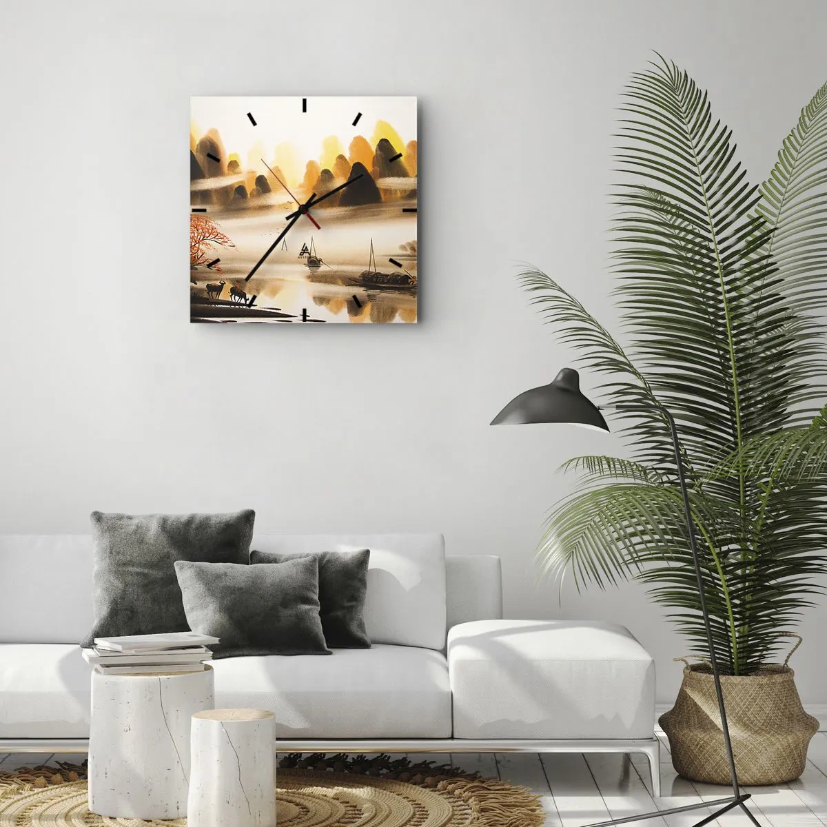 Nástenné hodiny - Ďalej ako na Ďalekom východe - 40x40 cm