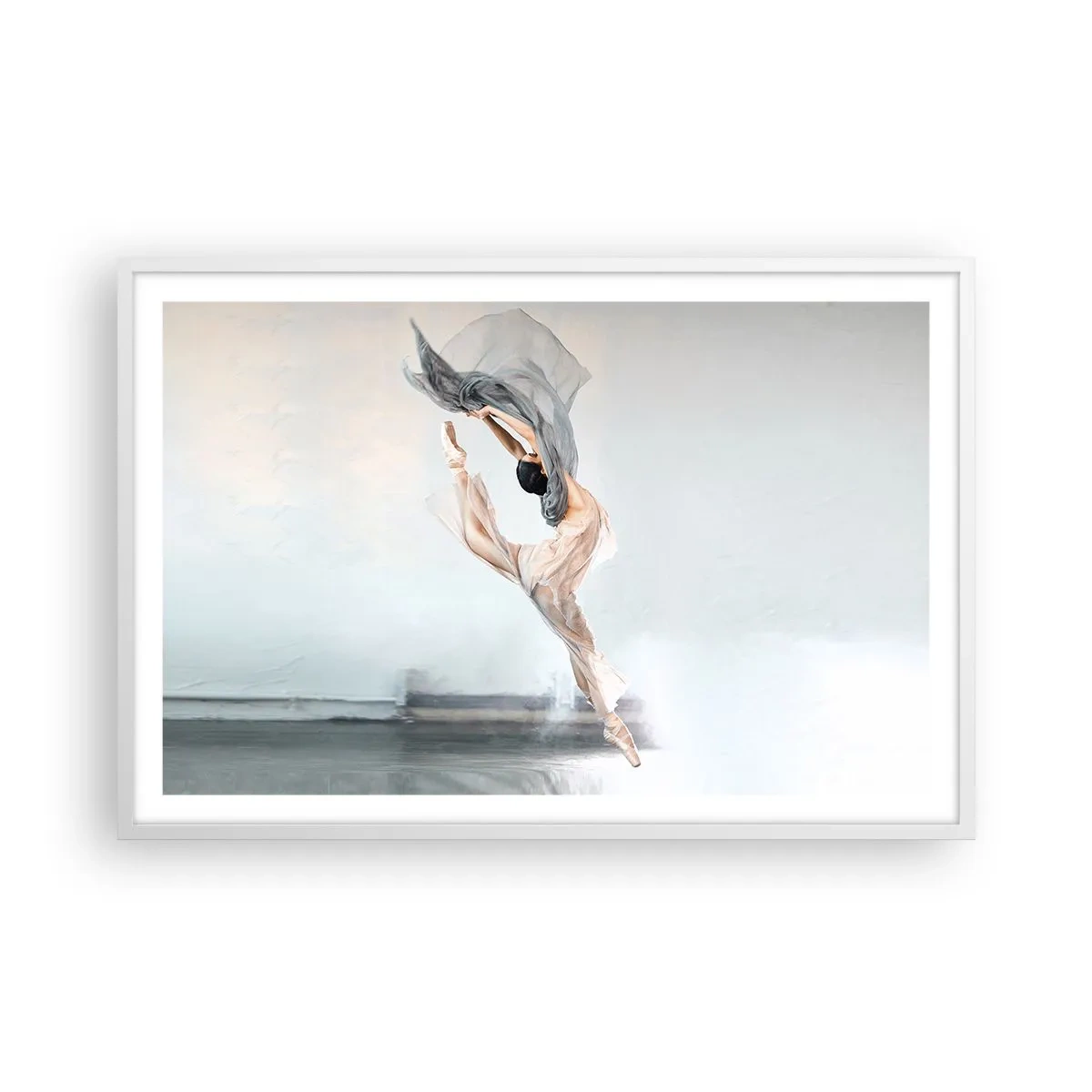 Plagát v bielom ráme - V tanečnom vytrhnutí - 91x61 cm