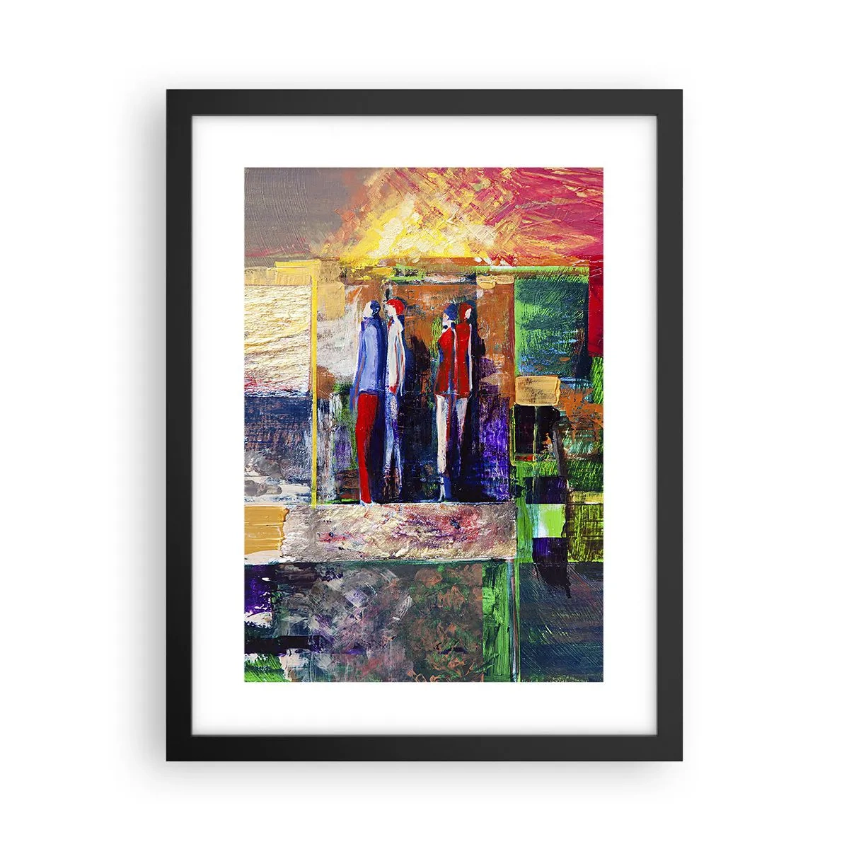 Plagát v čiernom ráme - Vzťahy a emócie - 30x40 cm