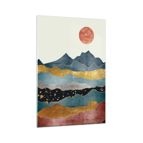 Obraz na skle - Prierez svetom - 70x100 cm