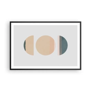 Plagát v čiernom ráme - Kruh za kruhom - 91x61 cm