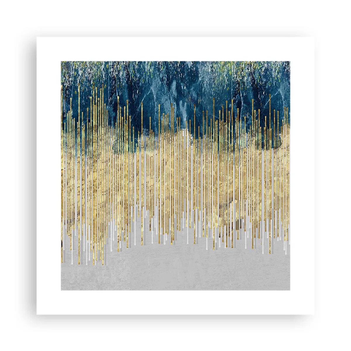 Plagát - Pozlátená hranica - 40x40 cm