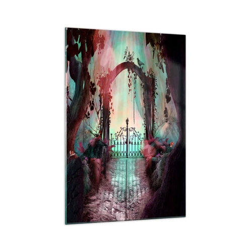 Obraz na skle - Tajná záhrada - 70x100 cm
