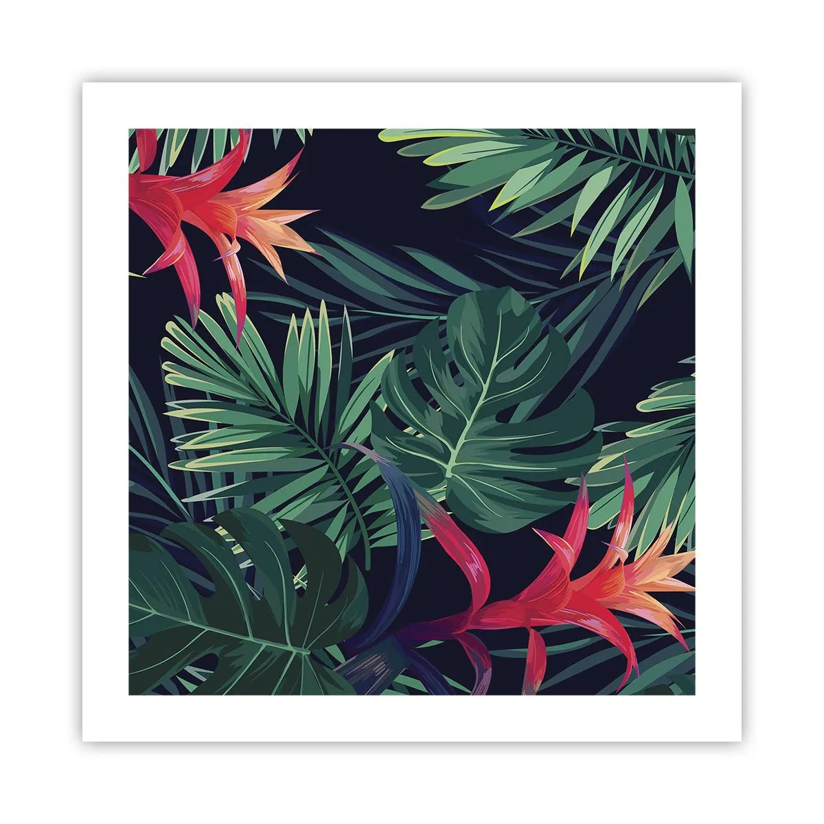 Plagát - Vzplanúť v zelenom - 50x50 cm