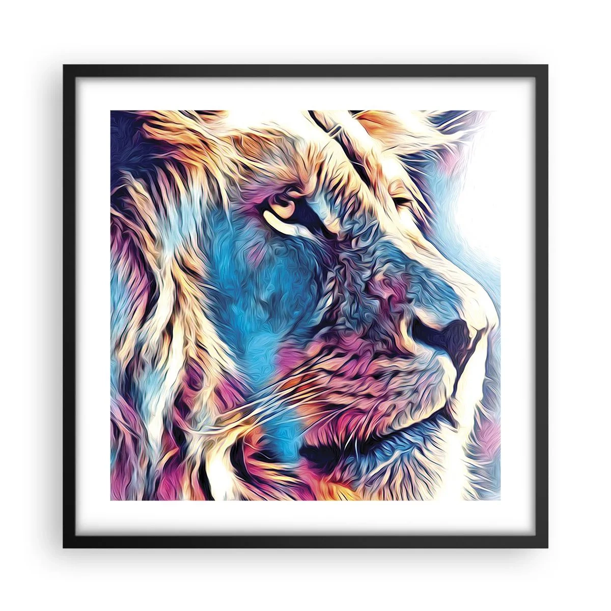 Plagát v čiernom ráme - Múdrosť prírody - 50x50 cm