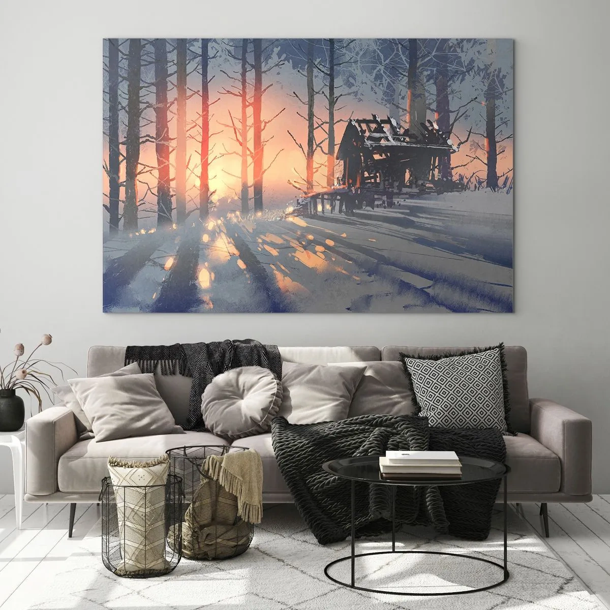 Obraz na skle - Pozerá sa tu iba slnko - 100x70 cm