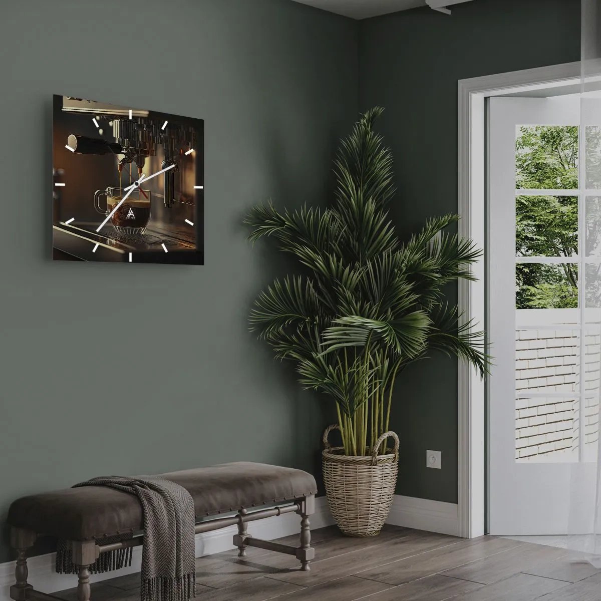 Nástenné hodiny - Zmyselná zmes - 40x40 cm