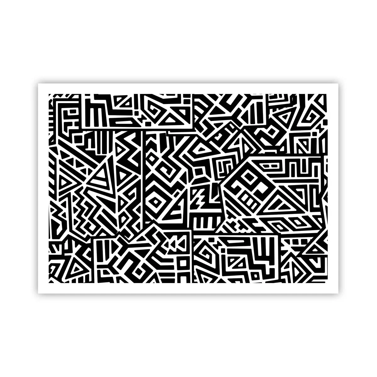 Plagát - Predkolumbovská kompozícia - 100x70 cm
