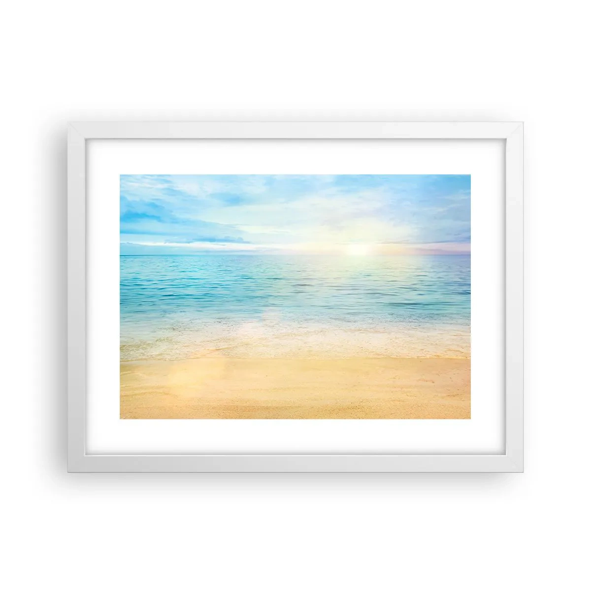 Plagát v bielom ráme - Veľká modrá - 40x30 cm