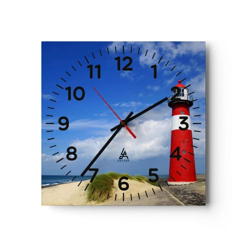 Nástenné hodiny - Vysnená samota - 40x40 cm