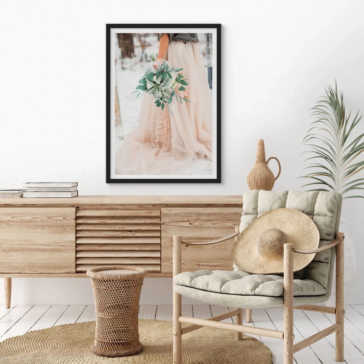 Plagát v čiernom ráme - A žili šťastne až do smrti - 70x100 cm