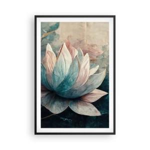 Plagát v čiernom ráme - Hviezdy a jazero - 61x91 cm