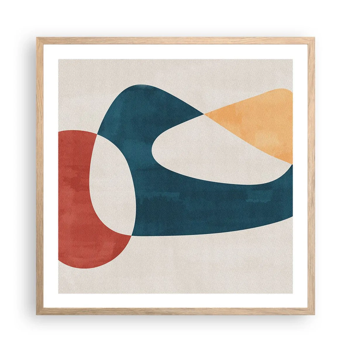 Plagát v ráme zo svetlého duba - Vplyvy a metamorfózy - 60x60 cm