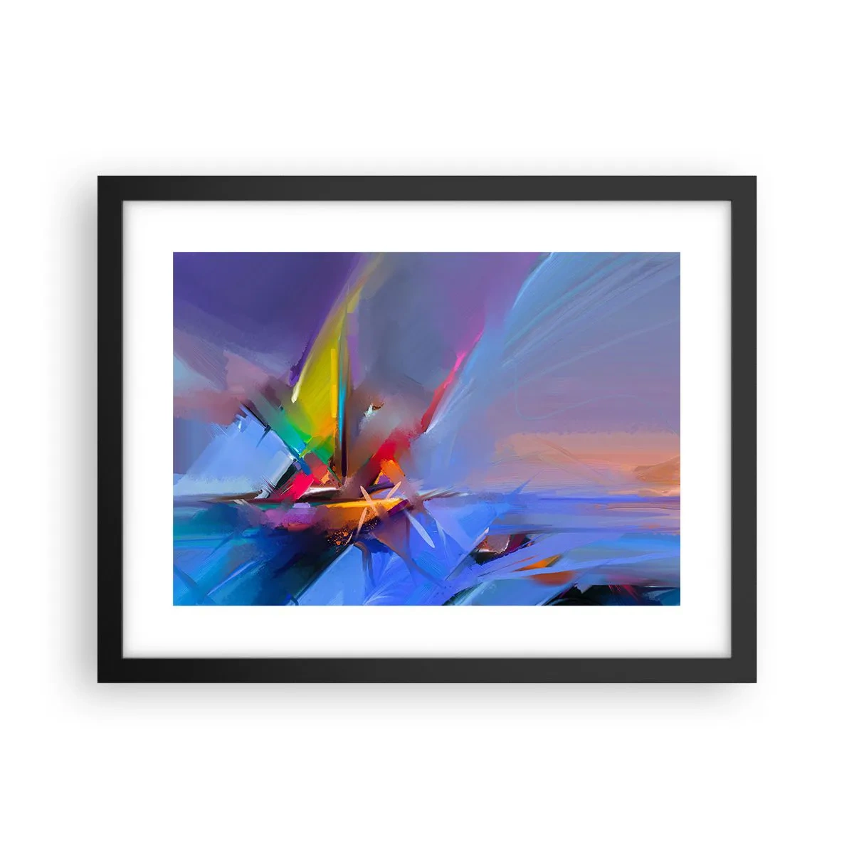 Plagát v čiernom ráme - Preletela ako vták - 40x30 cm