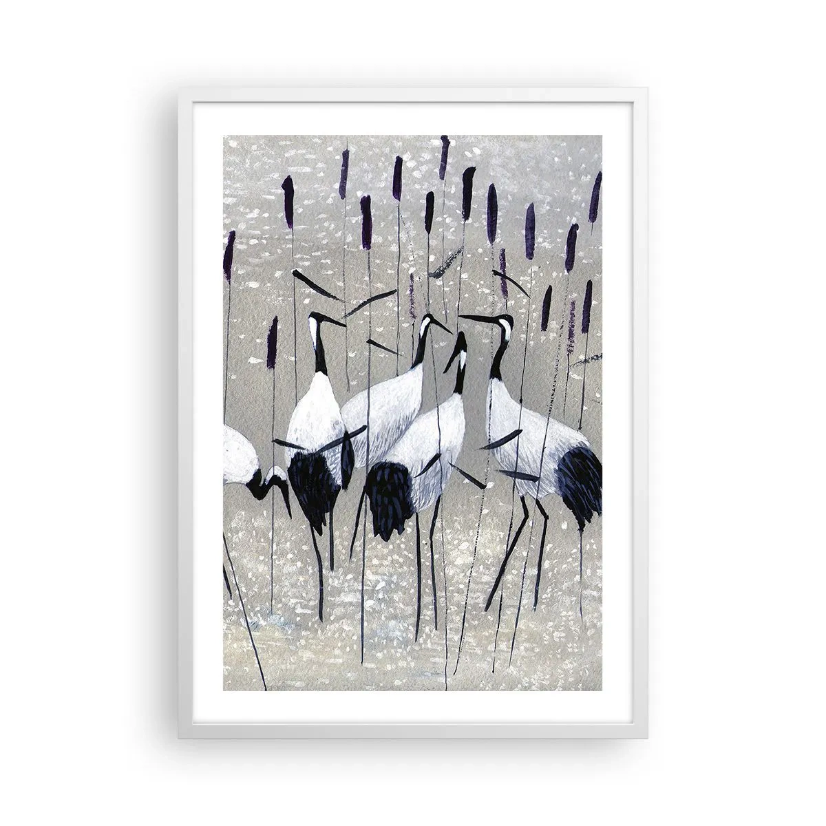 Plagát v bielom ráme - Medzi svojimi - 50x70 cm