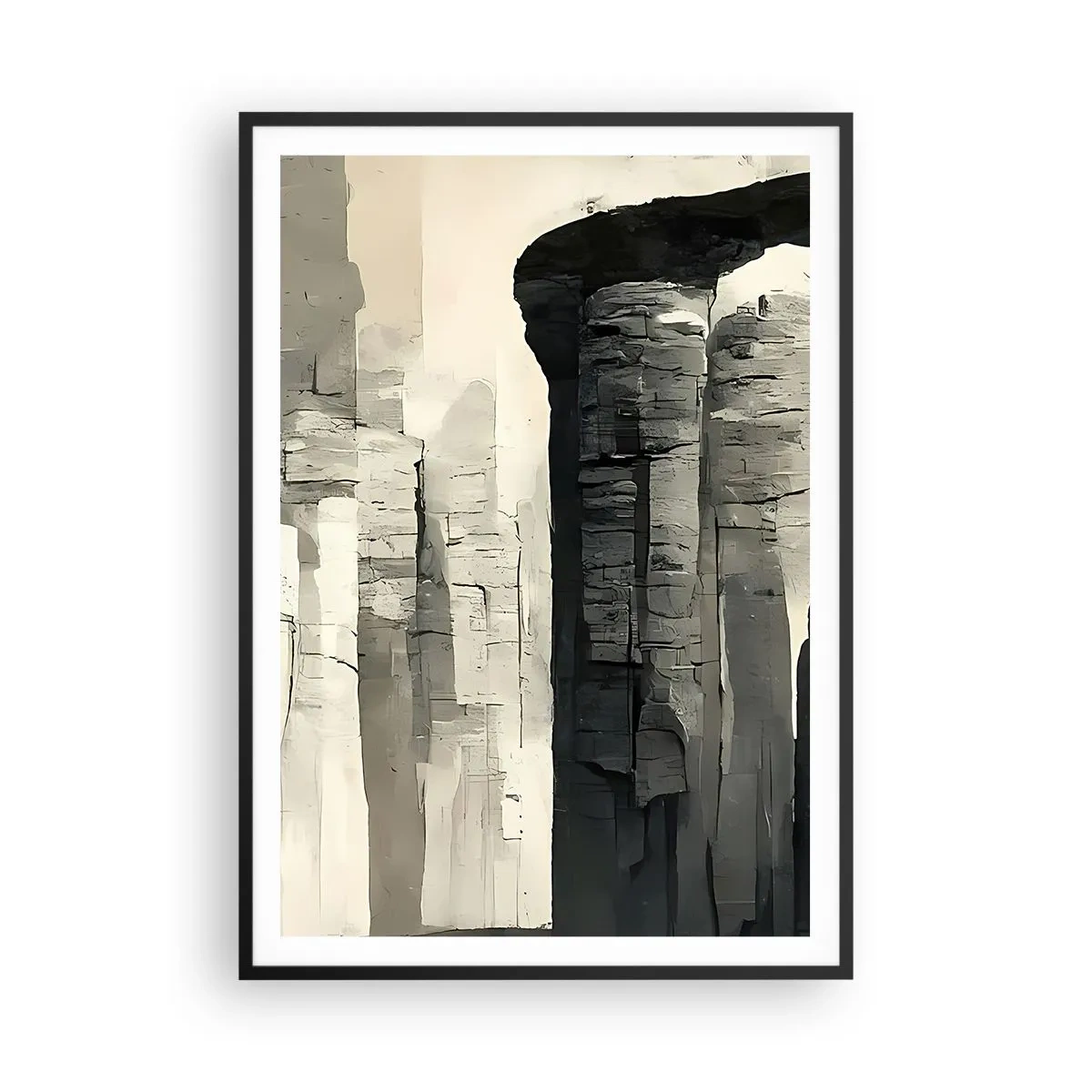 Plagát v čiernom ráme - Majestátnosť starožitnosti - 70x100 cm