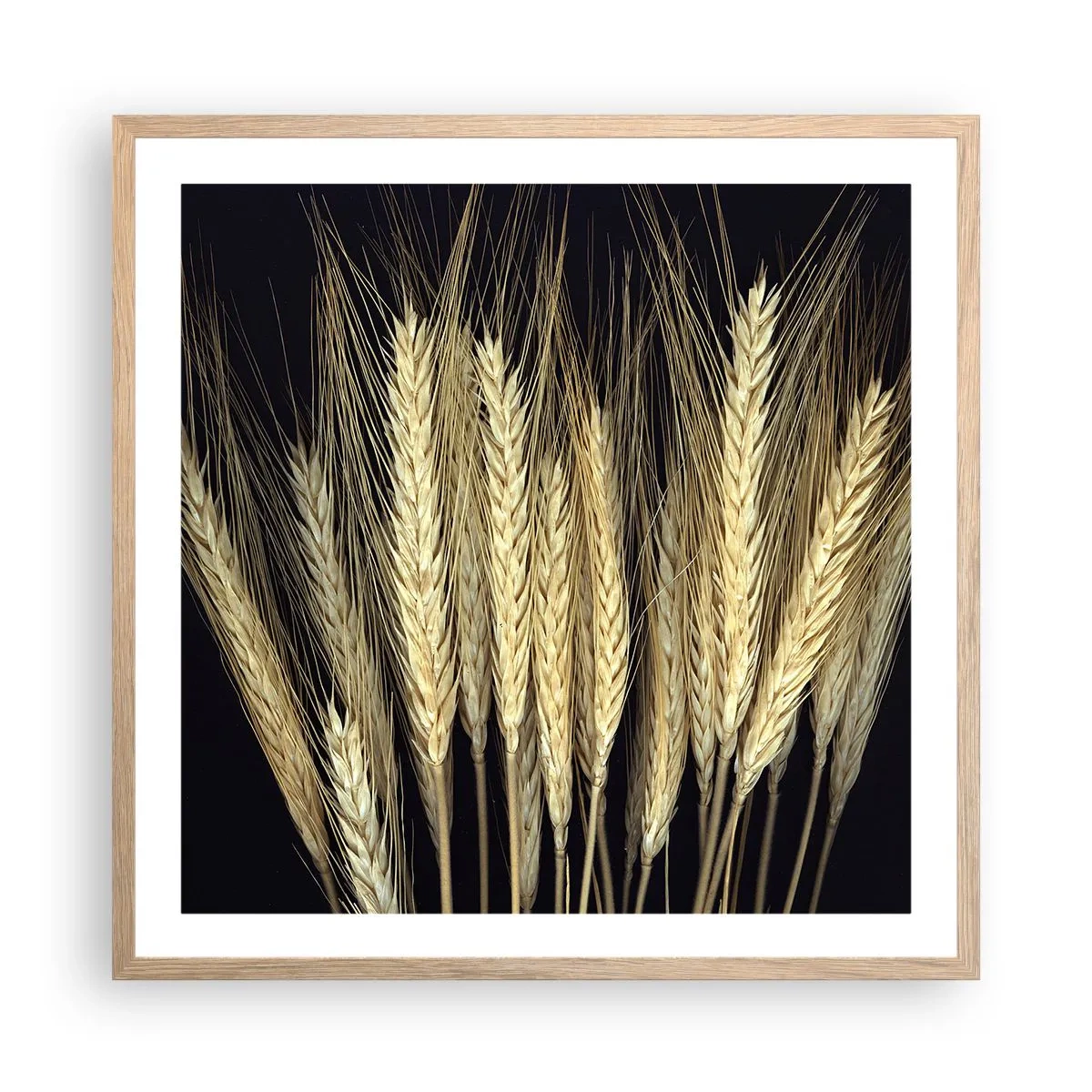 Plagát v ráme zo svetlého duba - Rustikálna mágia - 60x60 cm