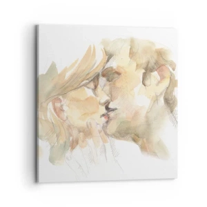 Obraz na plátne - Nájdená polovica? - 70x70 cm