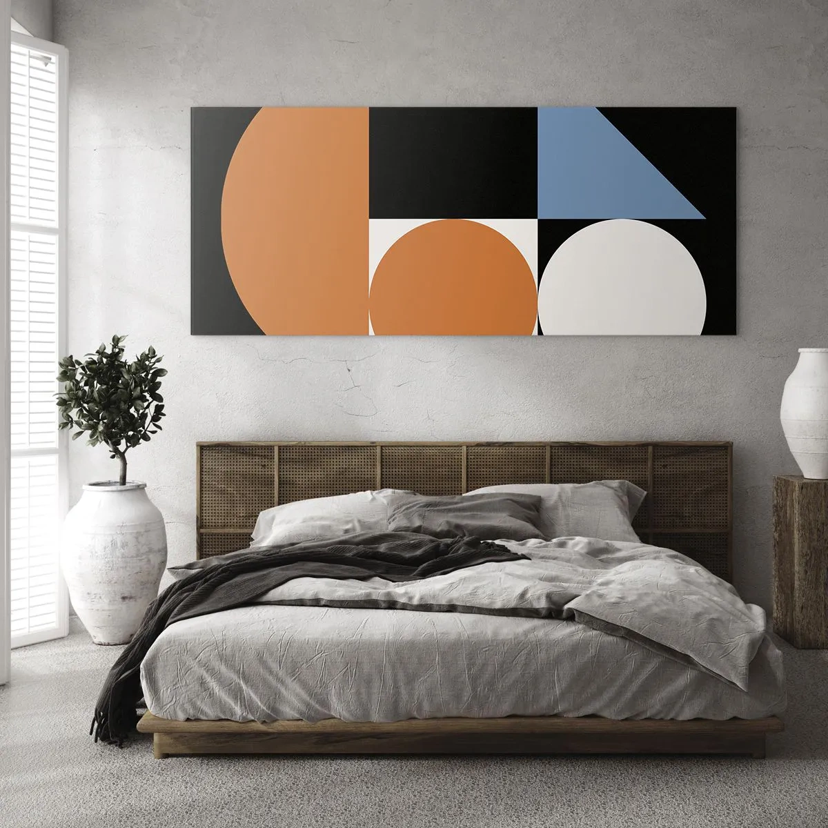 Obraz na skle - Figurínový systém - 140x50 cm