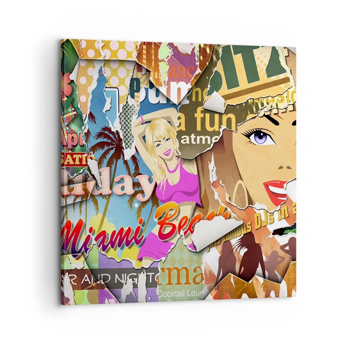 Obraz na plátne - Prázdninová retrospektíva - 60x60 cm