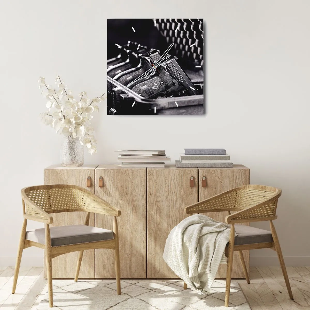 Nástenné hodiny - Mužský šport - 40x40 cm