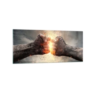 Obraz na skle - Choď do boja - 120x50 cm