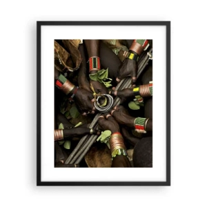 Plagát v čiernom ráme - Sme spolu - 40x50 cm