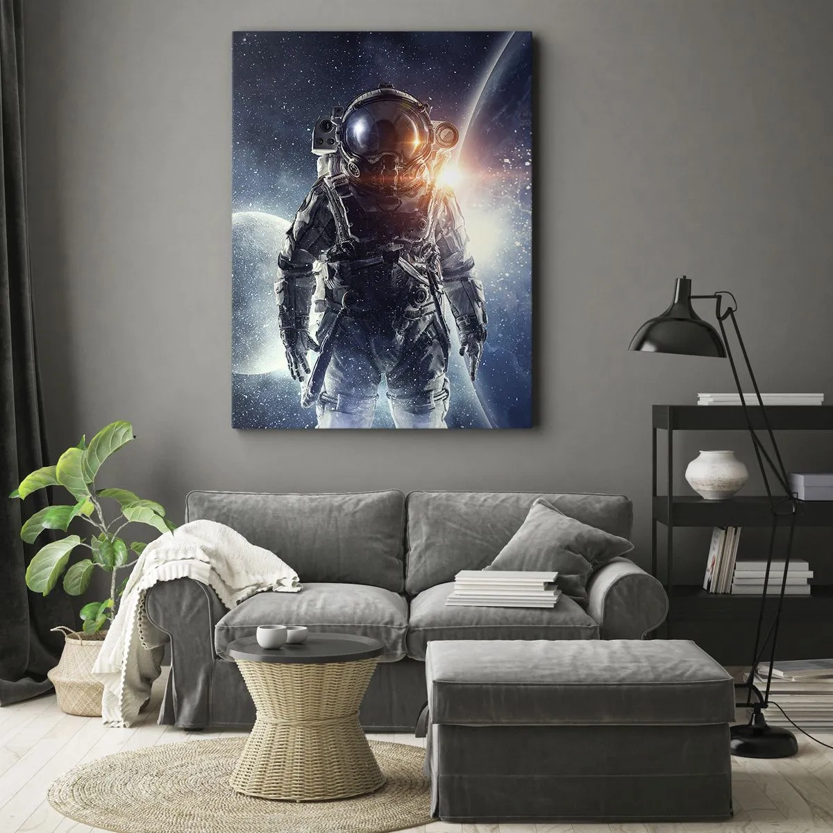 Obraz na plátne - Vesmírne dobrodružstvo - 65x120 cm