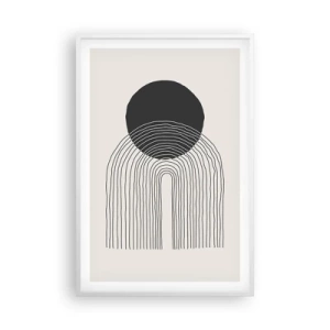 Plagát v bielom ráme - Chvenie a istota - 61x91 cm