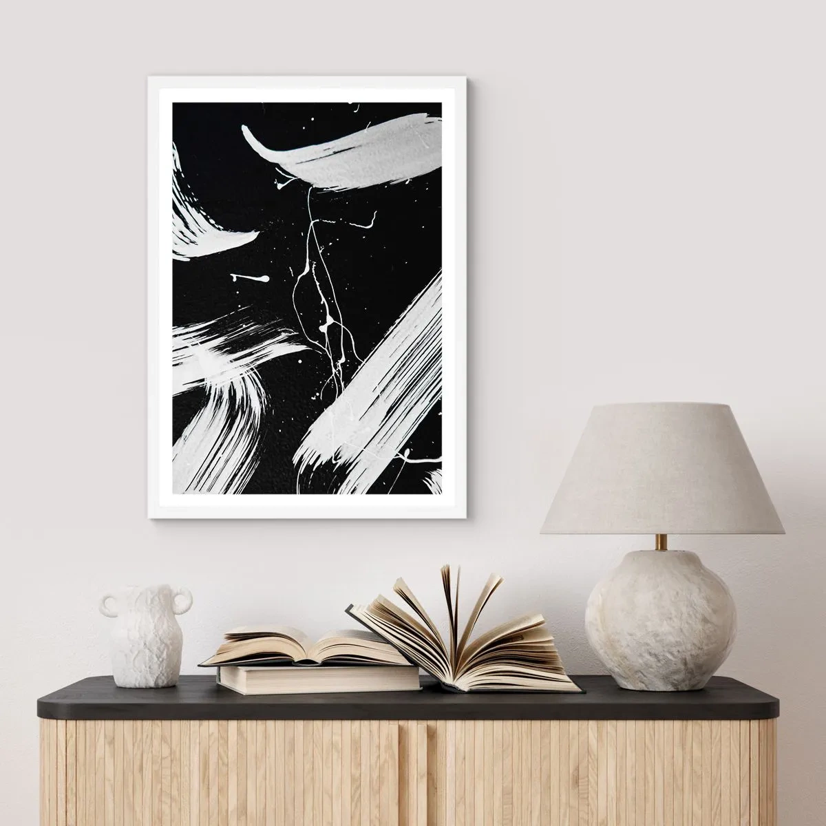 Plagát v bielom ráme - Prelomiť temnotu - 61x91 cm