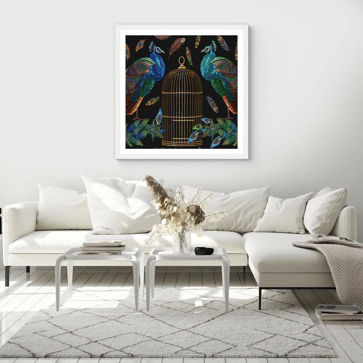 Plagát v bielom ráme - V kráľovskom rúchu - 40x40 cm