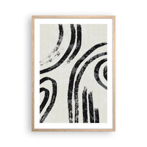 Plagát v ráme zo svetlého duba - Napoly zastavený - 50x70 cm