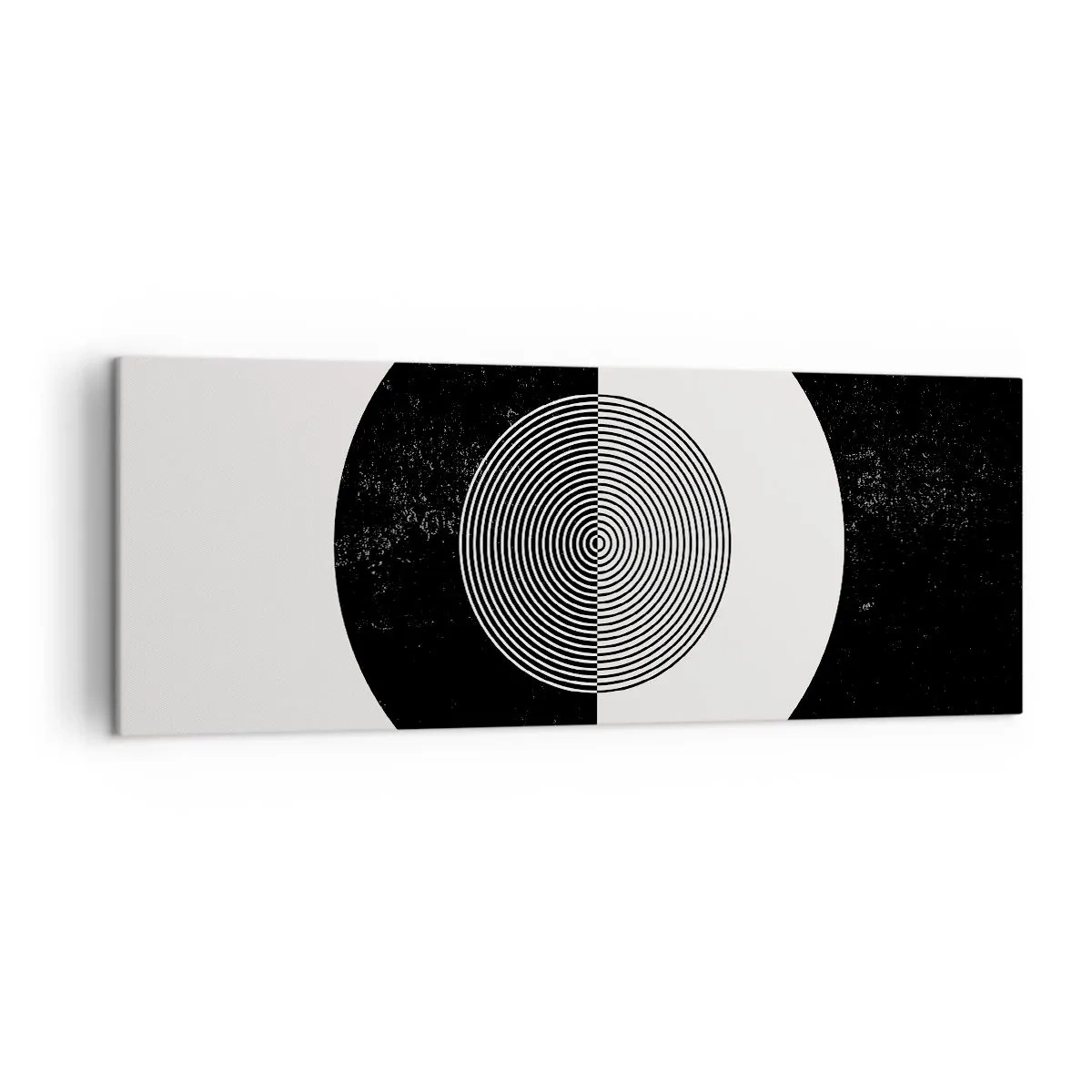 Obraz na plátne - Harmónia v čiernej a bielej - 140x50 cm
