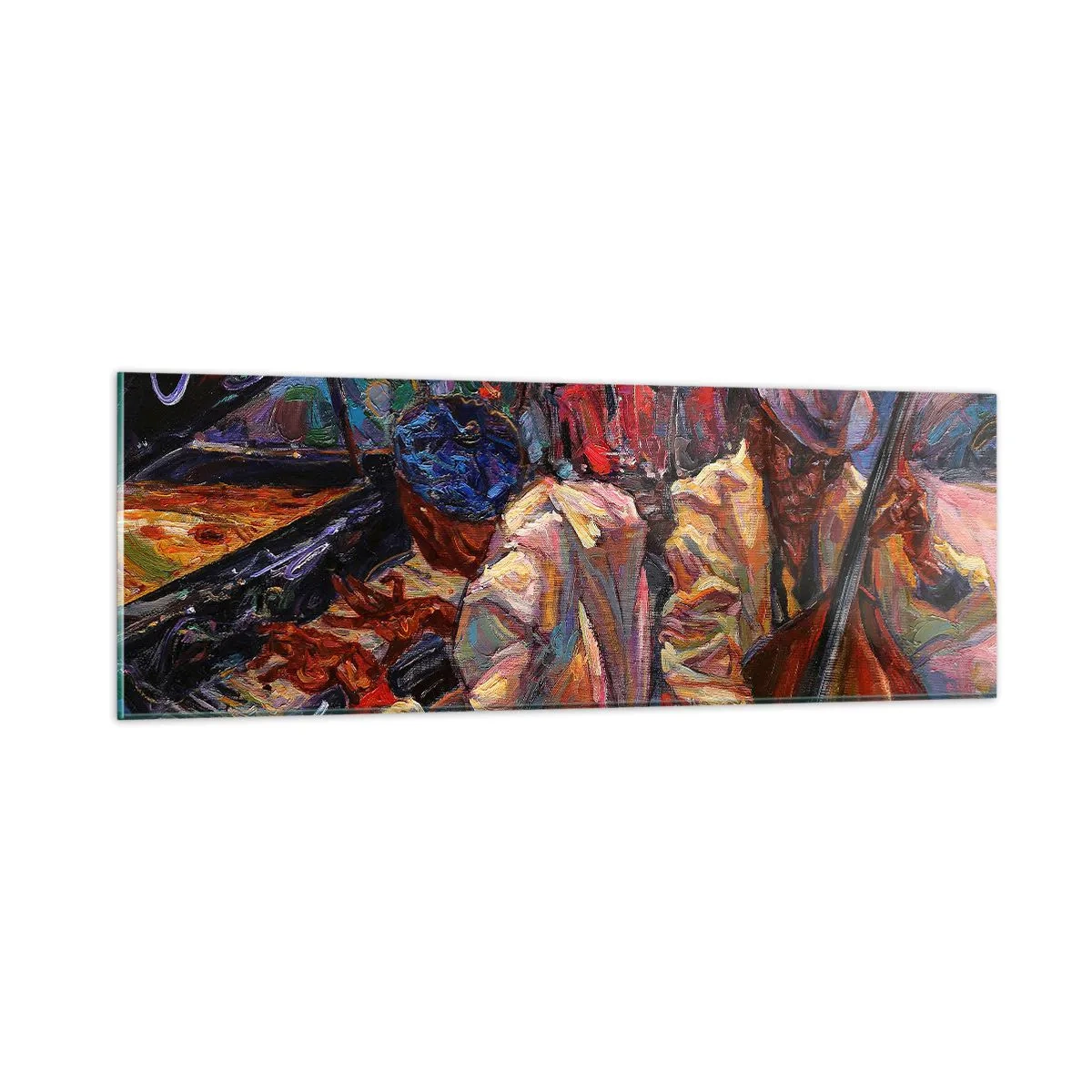 Obraz na skle - V jednom rytme - 90x30 cm