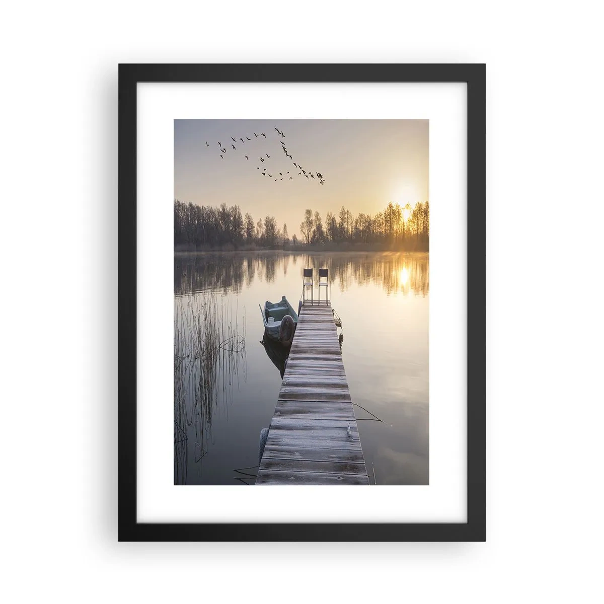 Plagát v čiernom ráme - Časom sa vrátim - 30x40 cm