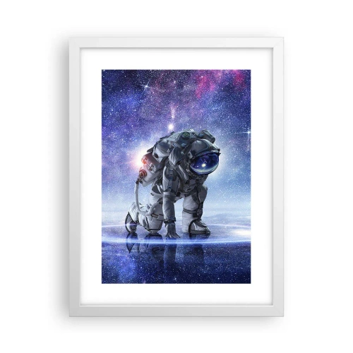 Plagát v bielom ráme - Hviezdne nebo nado mnou - 30x40 cm