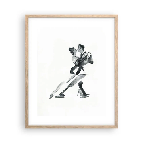 Plagát v ráme zo svetlého duba - V jednom rytme - 40x50 cm