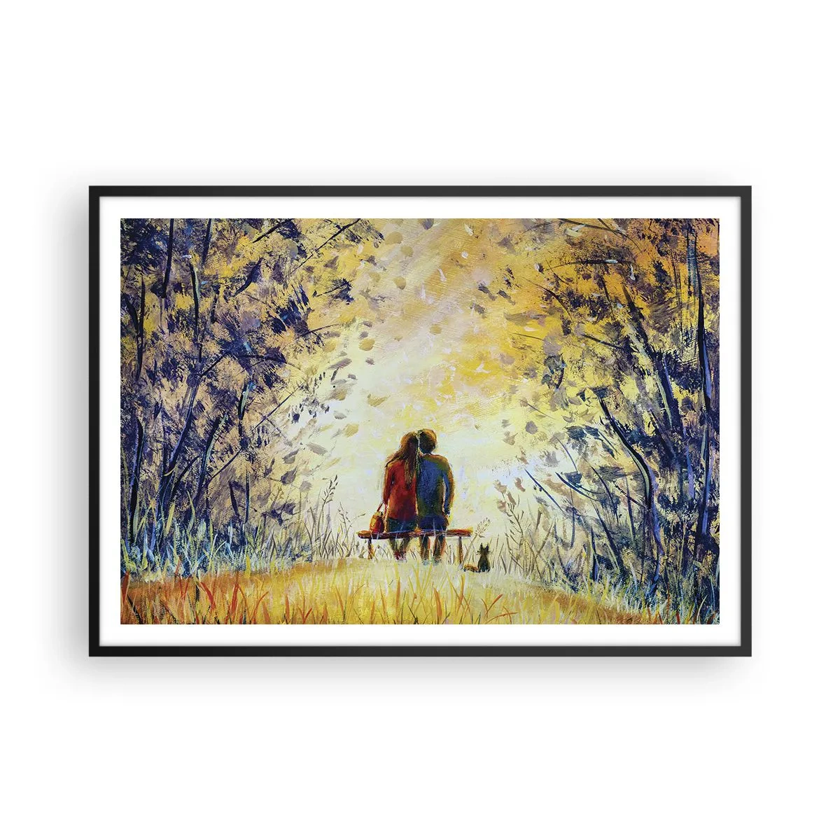Plagát v čiernom ráme - Magický okamih - 100x70 cm