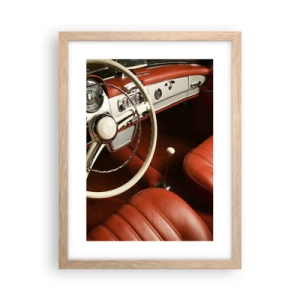 Plagát v ráme zo svetlého duba - Luxus v štýle vintage - 30x40 cm