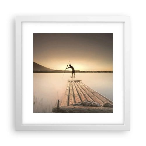 Plagát v bielom ráme - Pred odpočinkom - 30x30 cm