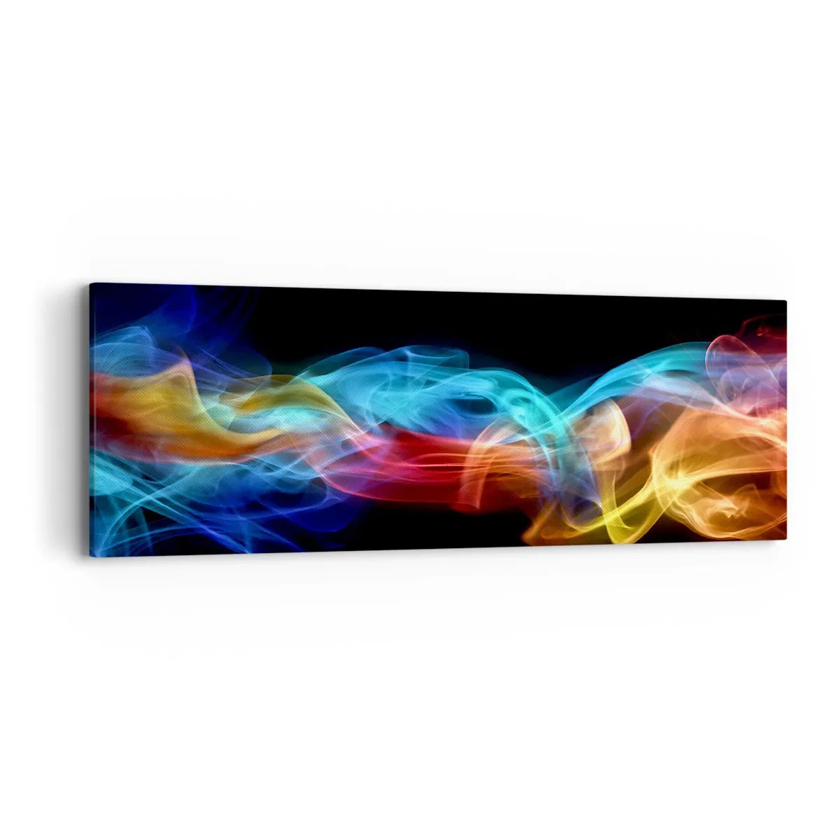 Obraz na plátne - Dúhový tanec hmly - 90x30 cm
