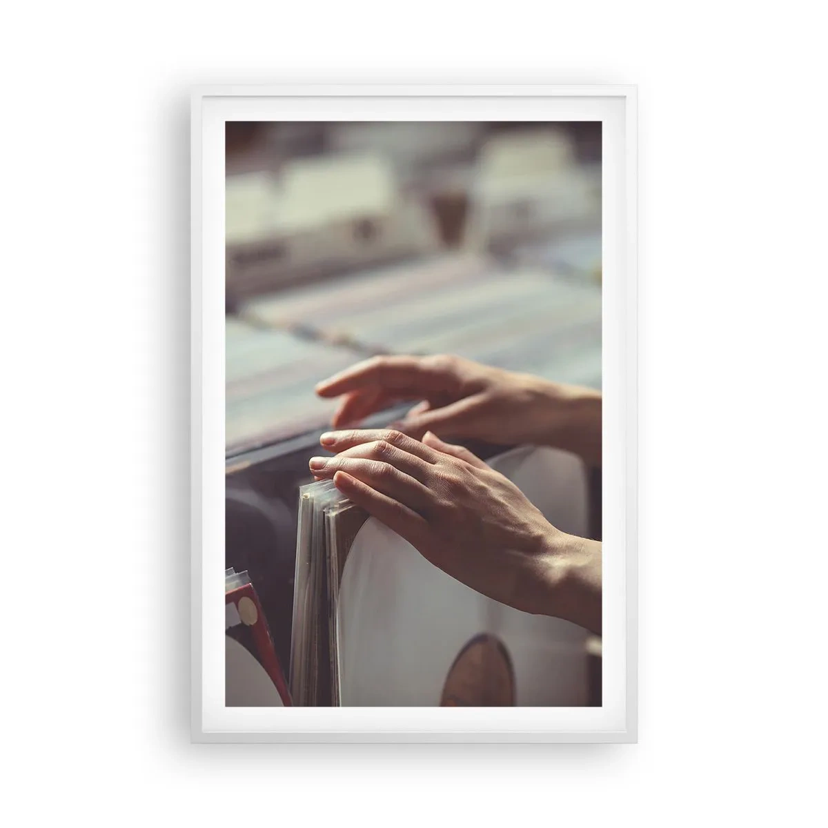 Plagát v bielom ráme - Hľadanie emócií - 61x91 cm