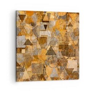 Obraz na plátne - Svet zachytený do tvaru - 50x50 cm