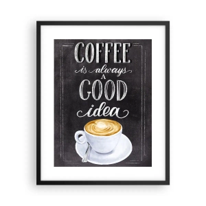 Plagát v čiernom ráme - Of course! - 40x50 cm