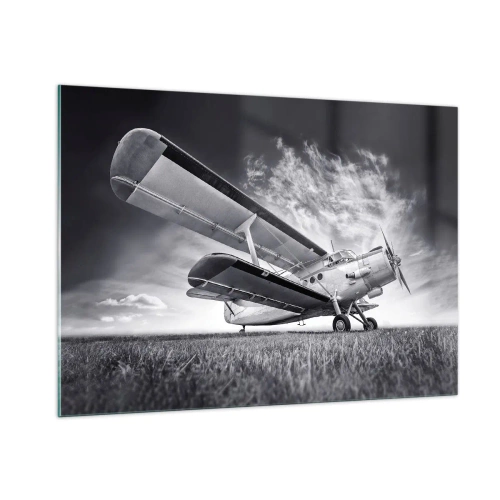 Obraz na skle - Okrídlený pútnik - 100x70 cm